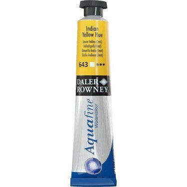 Daler-Rowney Aquafine Watercolour - 8ml - Indian Yellow Hue (643) | Reliance Fine Art |Daler Rowney Aquafine Watercolor TubesWater ColorWatercolor Paint