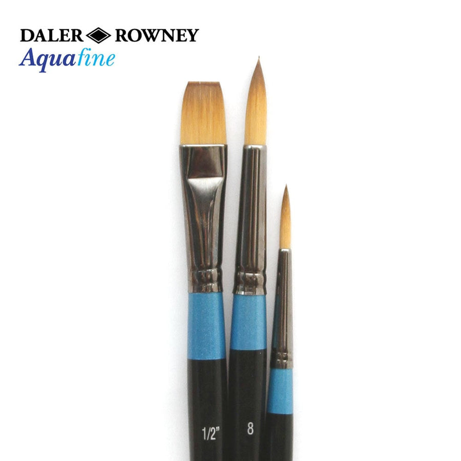 Daler Rowney Aquafine Watercolour Brush Wallet Set Of 3 (302) | Reliance Fine Art |Brush SetsDaler Rowney Aquafine BrushesWatercolour Brushes
