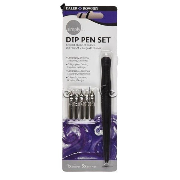 Daler & Rowney Dip Pen Set - 5 Nibs (844300950) | Reliance Fine Art |Calligraphy & Lettering