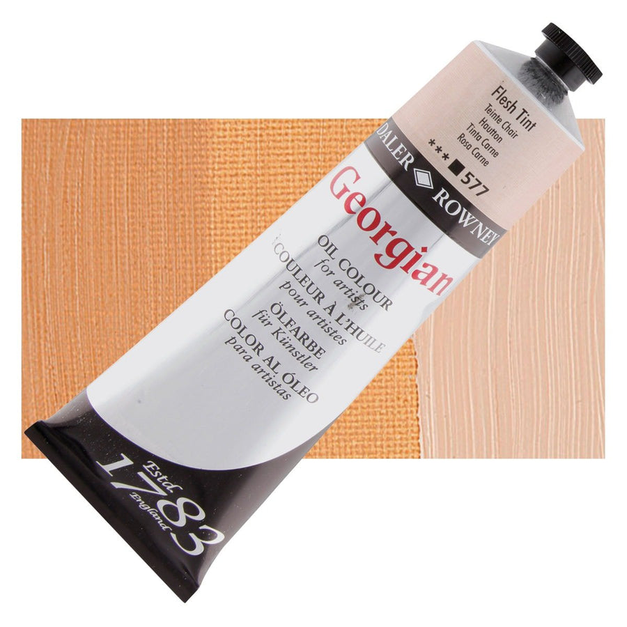 Daler Rowney Georgian Oil 225 ML Flesh Tint (577) | Reliance Fine Art |Daler & Rowney Georgian Oil ColoursOil Paints