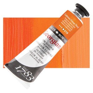 Daler Rowney Georgian Oil 38 ML Cadmium Orange Hue (619) | Reliance Fine Art |Daler & Rowney Georgian Oil ColoursOil Paints