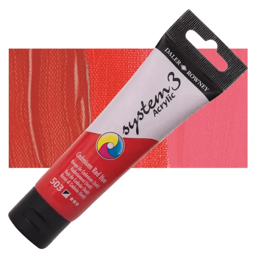 Daler & Rowney System3 150ML CADMIUM RED HUE (503) | Reliance Fine Art |Acrylic PaintsDaler & Rowney System3 Acrylics