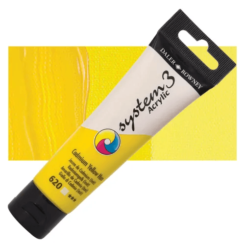 Daler & Rowney System3 150ML CADMIUM YELLOW HUE (620) | Reliance Fine Art |Acrylic PaintsDaler & Rowney System3 Acrylics