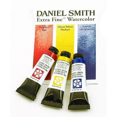Daniel Smith Extra Fine Primary Watercolor Set of 3 Tubes (15 ML) | Reliance Fine Art |Paint SetsWatercolor Paint Sets