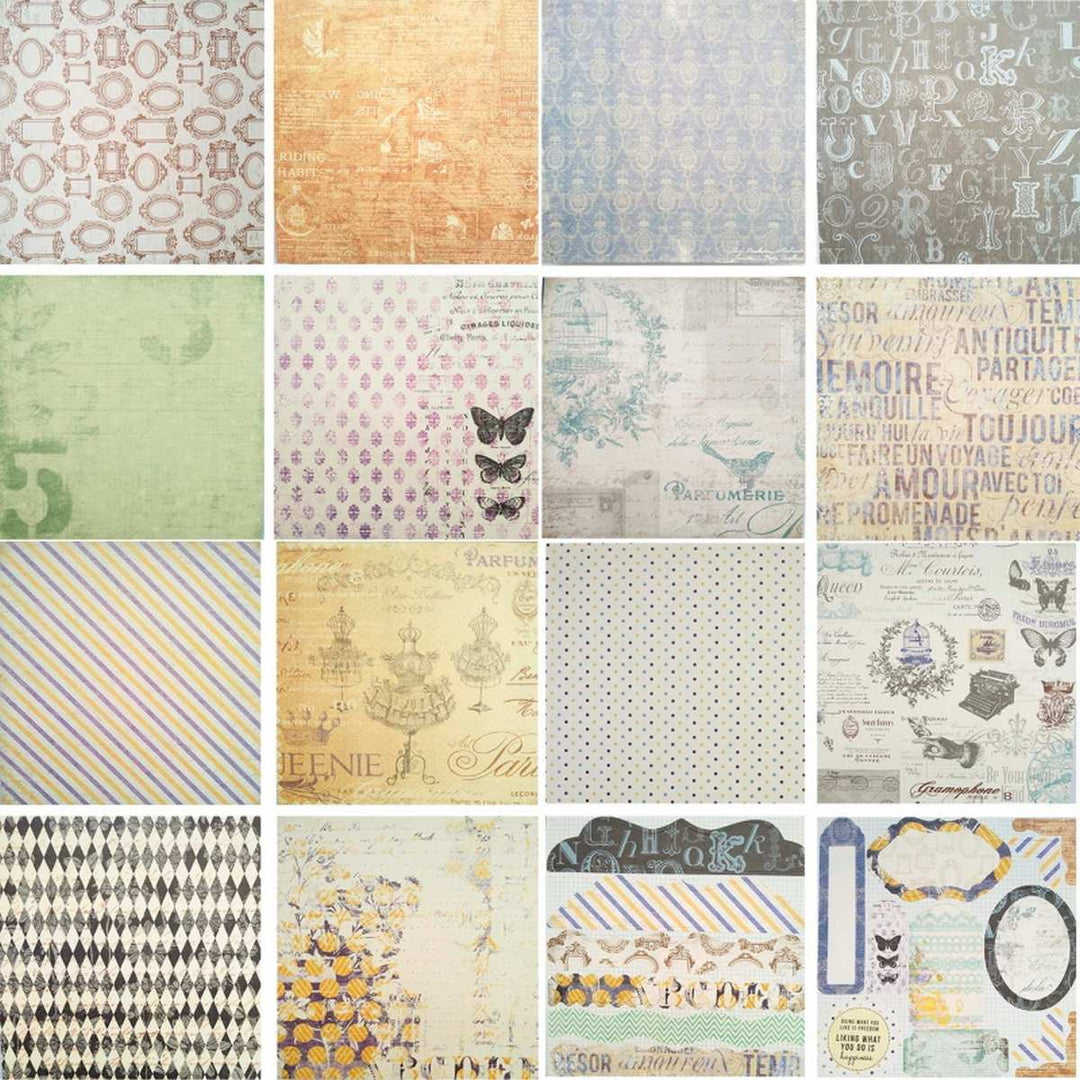 Designer Paper Pack 7x7 Retro Series (DSM008) | Reliance Fine Art |A4 & A5Paper PacksPaper Packs A3