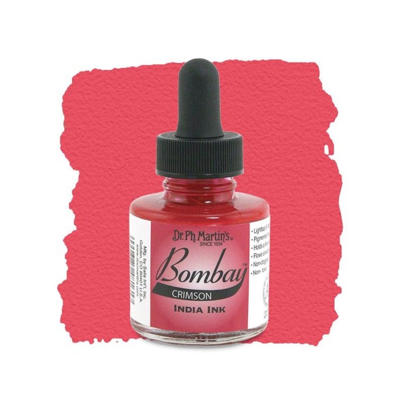 Dr. Ph. Martins Bombay India Ink Crimson 30 ml | Reliance Fine Art |Artist InksPH Martins Bombay Inks
