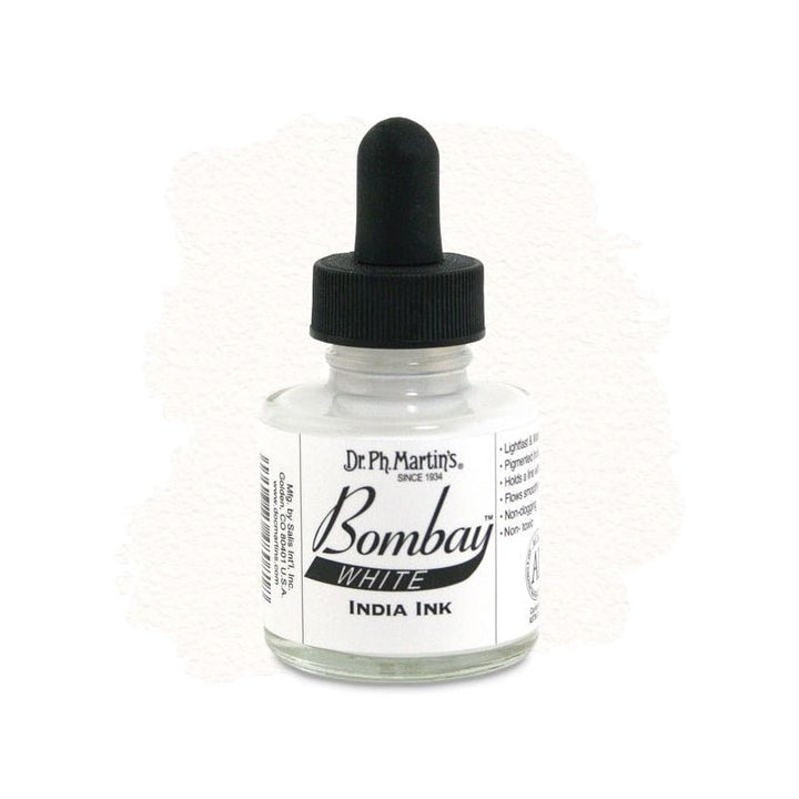 Dr. Ph. Martins Bombay India Ink White 30 ml | Reliance Fine Art |Artist InksPH Martins Bombay Inks