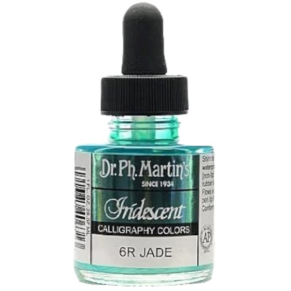 Dr. Ph Martins Iridescent Calligraphy Colors Jade 30 ML | Reliance Fine Art |Artist InksPH Martins Iridescent Calligraphy Inks