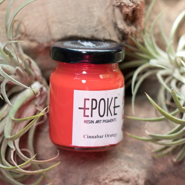Epoke Opaque Pigments Cinnabar Orange (75g) | Reliance Fine Art |Pigments for Resin & Fluid ArtResin and Fluid Art