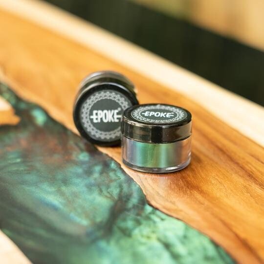 Epoke Super Chameleon Pigment Powder (Green-Blue-Teal-Gold) | Reliance Fine Art |Pigments for Resin & Fluid ArtResin and Fluid Art