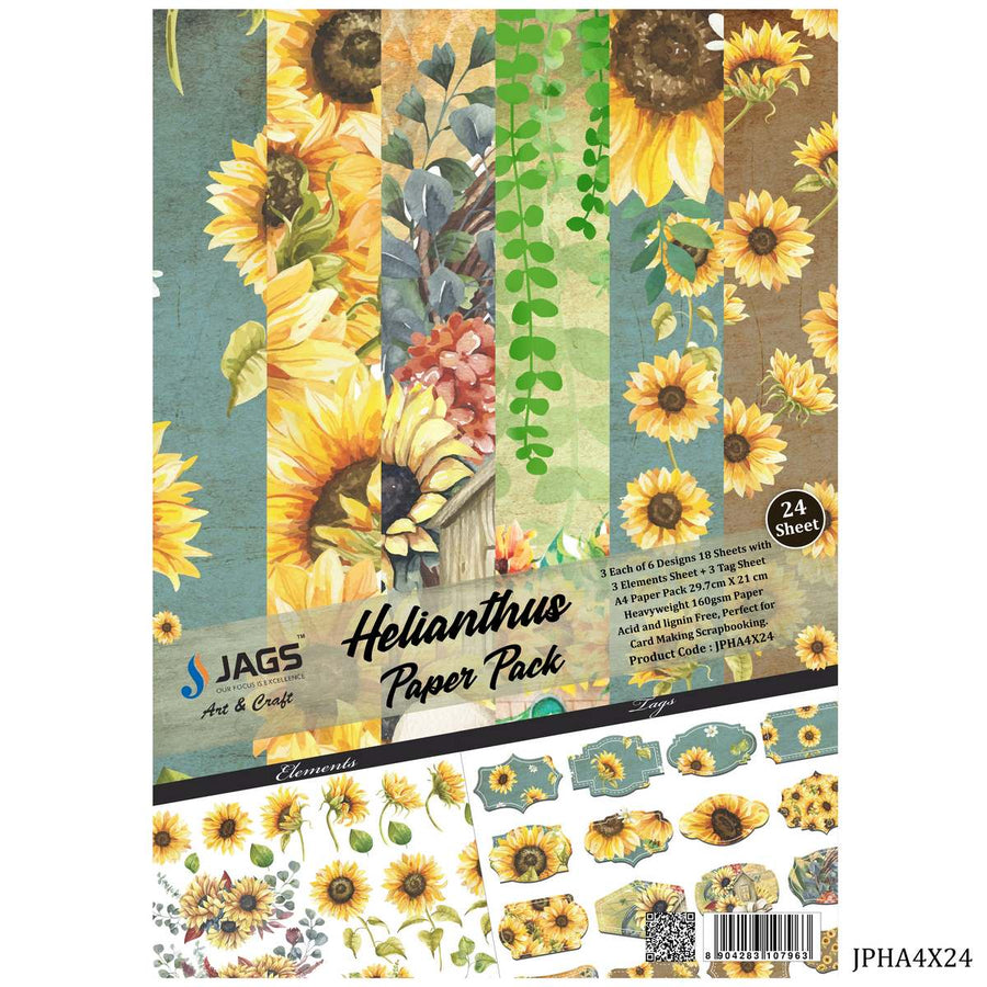 Helianthus Paper Pack, Size: A4 25 Sheets (JPHA4X24) | Reliance Fine Art |