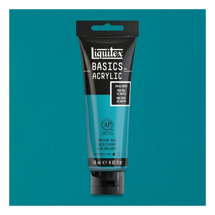 Liquitex Basics Acrylic 118Ml 570 Brillant Blue | Reliance Fine Art |Acrylic PaintsLiquitex Basics Acrylic Paint 118 ML