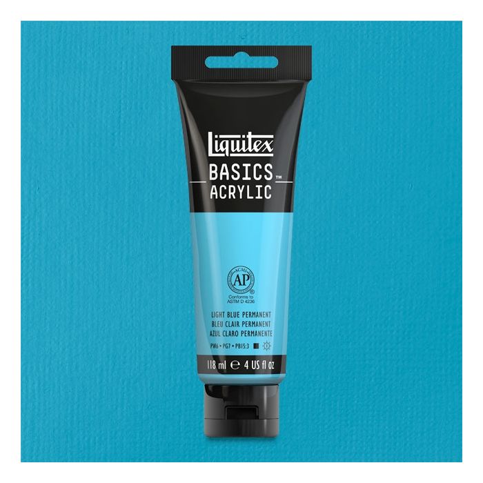 Liquitex Basics Acrylic 118ML 770 Light Blue Permanent | Reliance Fine Art |Acrylic PaintsLiquitex Basics Acrylic Paint 118 ML