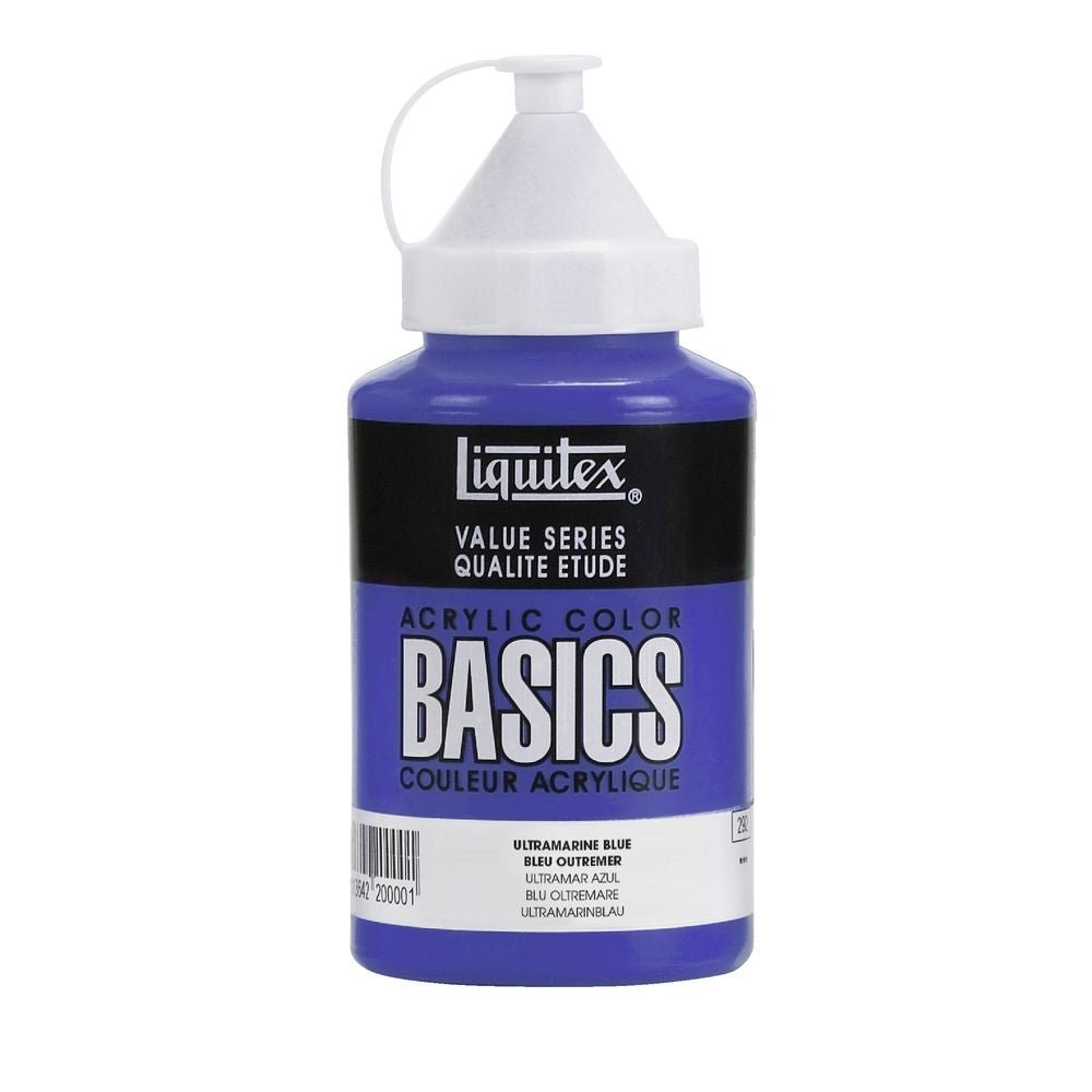 Liquitex Basics Acrylic 400ml Jar Ultramarine Blue (380) | Reliance Fine Art |Acrylic PaintsLiquitex Basics Acrylic Paint 946 ML