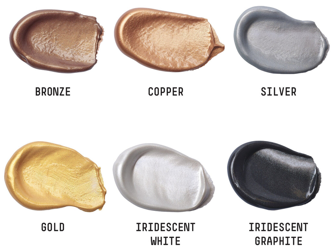 Liquitex Basics Acrylic Set of 6 - Metallics (6x22 ML) | Reliance Fine Art |Acrylic Paint SetsPaint Sets