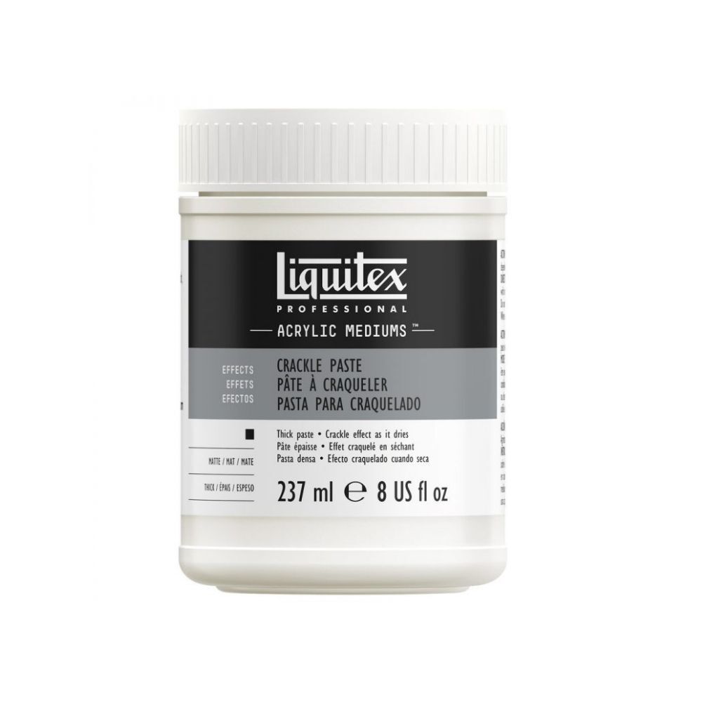 Liquitex Effects Acrylic Crackle Paste - 237 ml, Jar | Reliance Fine Art |Acrylic Mediums & Varnishes