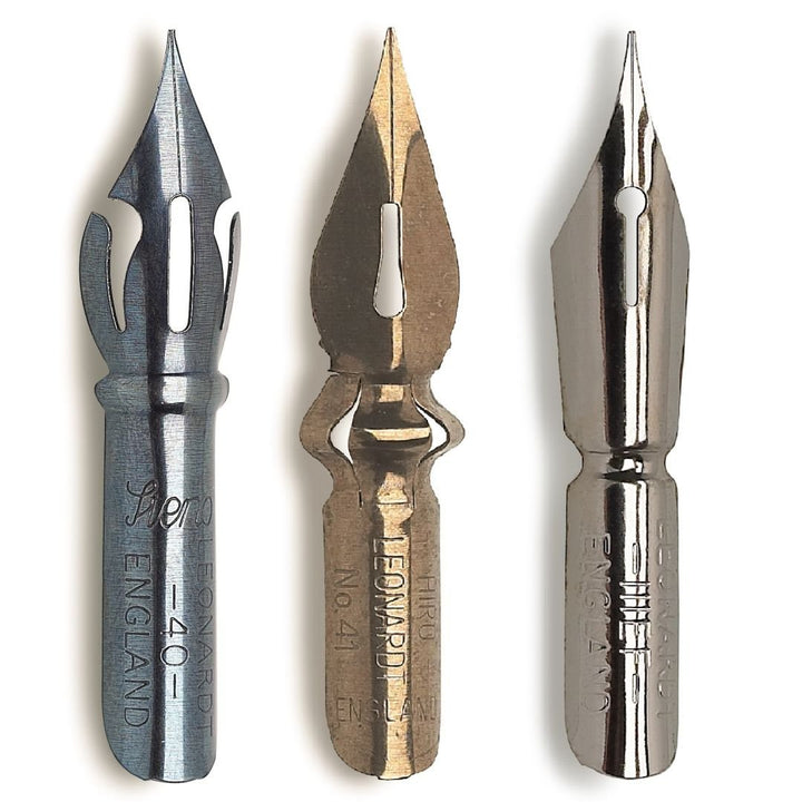 Manuscript Copperplate Dip Nibs Pack of 3 - Crown, Point Extra Fine & Shorthand (MDP3C) | Reliance Fine Art |Calligraphy & Lettering