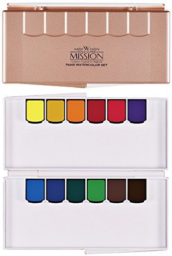 Mijello Mission Gold Pan Watercolour Set of 12 | Reliance Fine Art |Mijello Mission Gold WatercolorPaint SetsWatercolor Paint