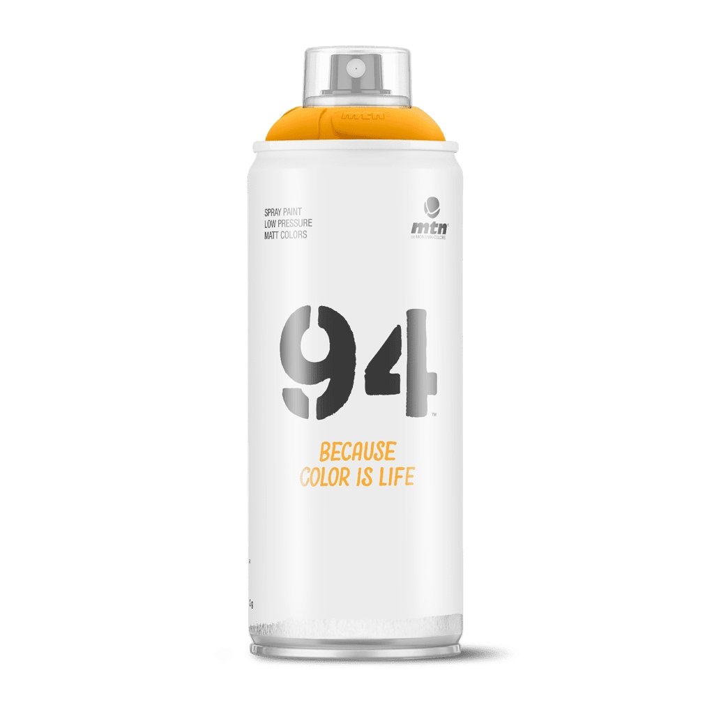 MTN 94 Spray Paint Medium Yellow 400ml | Reliance Fine Art |Spray Paint
