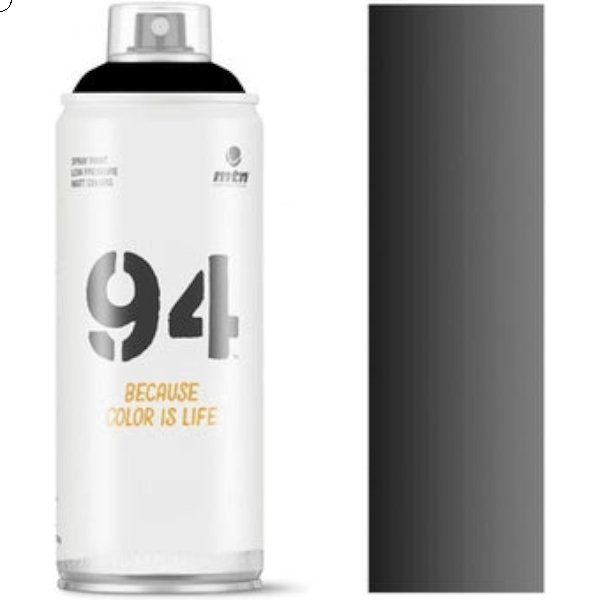 MTN 94 Spray Paint Shadow Black 400ml | Reliance Fine Art |Spray Paint
