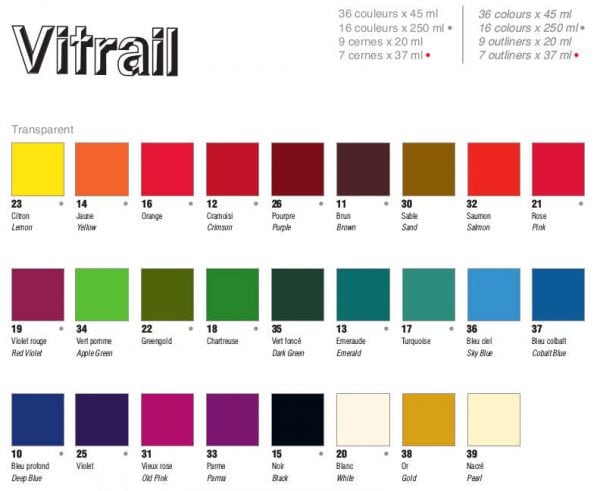 Pebeo Vitrail 45 ML Glass Colour Pink (21) | Reliance Fine Art |Glass & Silk ColoursPebeo Vitrail Glass Colours