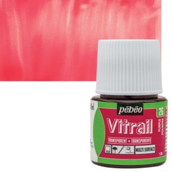 Pebeo Vitrail 45 ML Glass Colour Purple (26) | Reliance Fine Art |Glass & Silk ColoursPebeo Vitrail Glass Colours