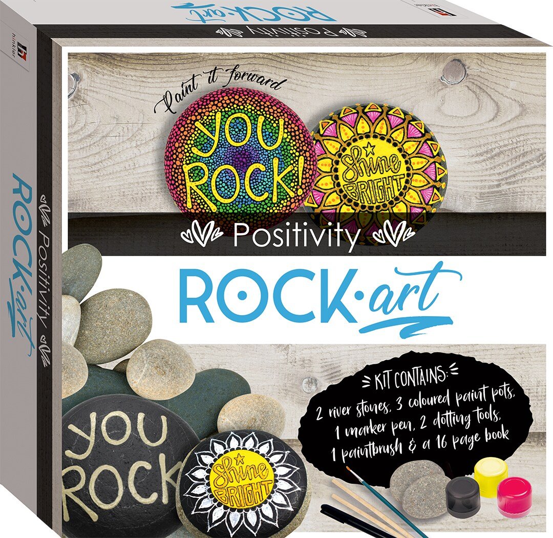 Positivity Rock Paint it Forward | Reliance Fine Art |