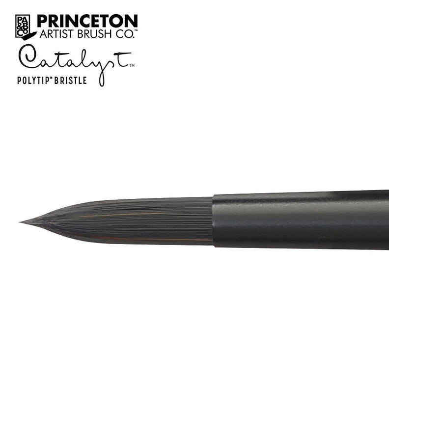 Princeton Catalyst Polytip Brush Synthetic Round Long Handle Size 2 (P6400R2),Brush for Acr n Oil | Reliance Fine Art |Oil BrushesOil Paint BrushesPrinceton Catalyst Polytip Brushes