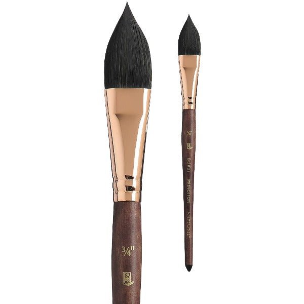 PRINCETON NEPTUNE SH OVAL WASH BRUSH Size 3/4 INCH SYNTHETIC SQUIRREL HAIR (P4750OW075) | Reliance Fine Art |Princeton Neptune BrushesWatercolour Brushes