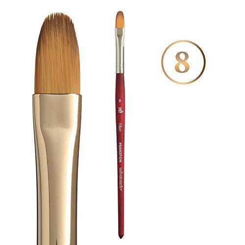 Princeton Velvetouch Artiste,Princeton Velvetouch Artiste, Mixed-Media Brush Filbert Size 8 (P3950FB8) | Reliance Fine Art |Acrylic Paint BrushesPrinceton Velvetouch Brushes