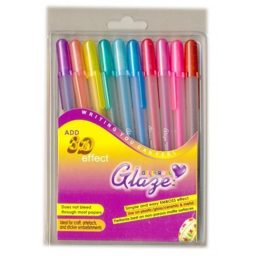 SAKURA GELLY ROLL GLAZE SET OF 12 ( XPGB-12G) | Reliance Fine Art |Illustration Pens & Brush Pens