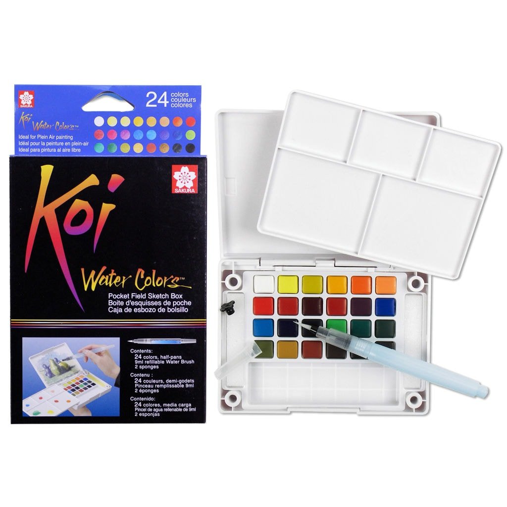 Sakura Koi Water Colour Cakes 24 Shades | Reliance Fine Art |Paint SetsWatercolor Paint Sets