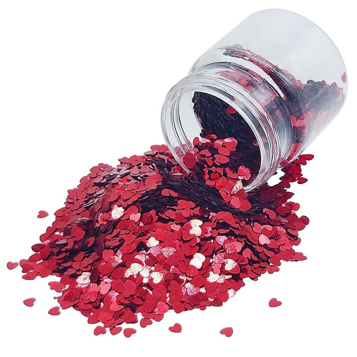 Sequins Heart 6 Colour pack-Bright (JDSH51-A) | Reliance Fine Art |Resin and Fluid ArtTexture mediums for Resin and Fluid Art