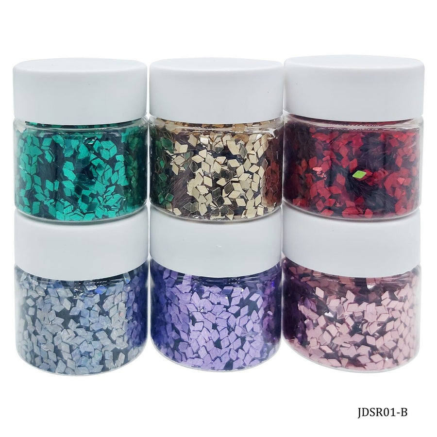 Sequins Rhombus 6 Colour pack-Pastels (JDSR01-B) | Reliance Fine Art |Resin and Fluid ArtTexture mediums for Resin and Fluid Art