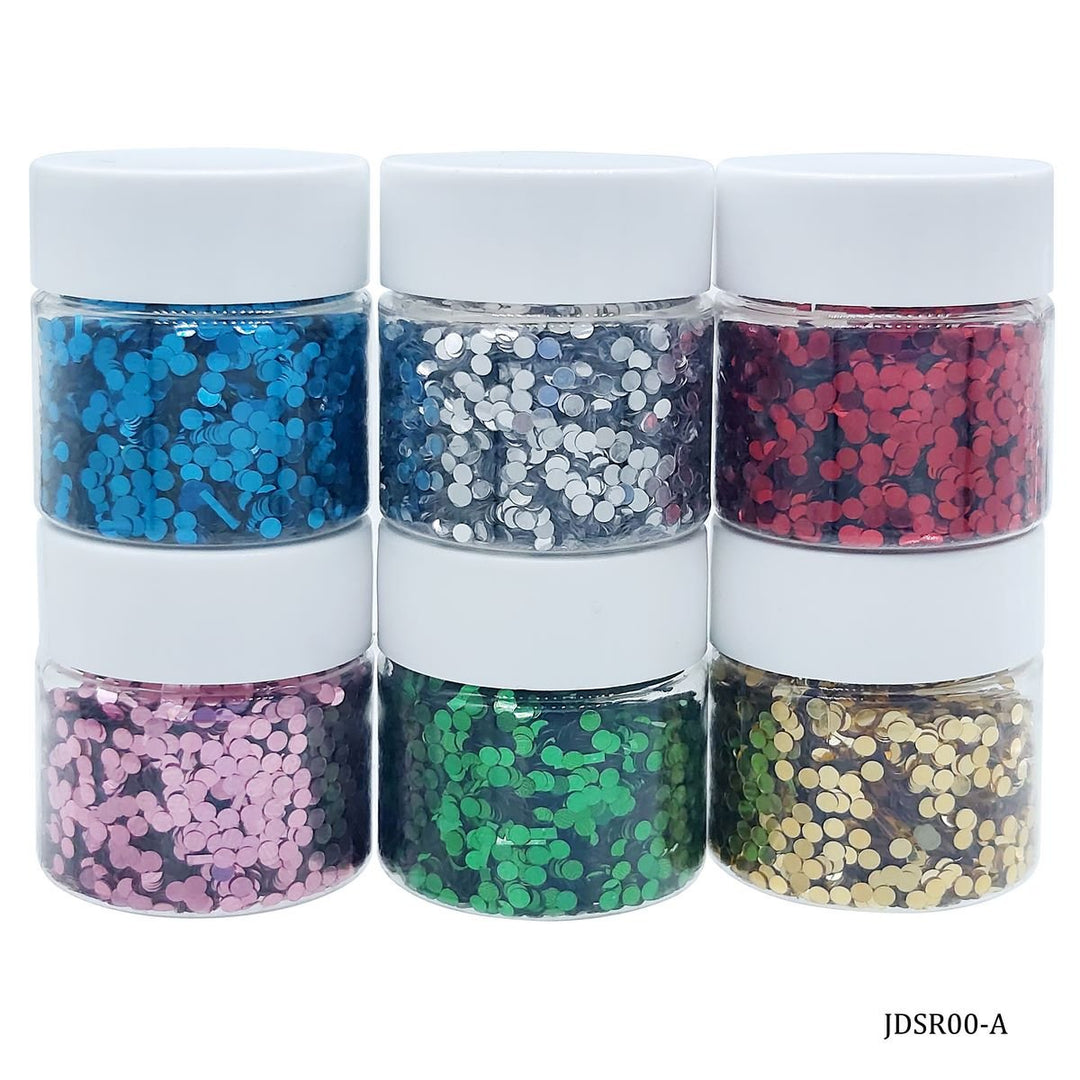 Sequins Round 6 Colour pack (JDSR00-A) | Reliance Fine Art |Resin and Fluid ArtTexture mediums for Resin and Fluid Art