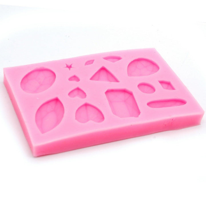 Silicone Mould 14 Design Crystal Diamond (JSF395) | Reliance Fine Art |Moulds & Surfaces for Resin and Fluid ArtResin and Fluid Art