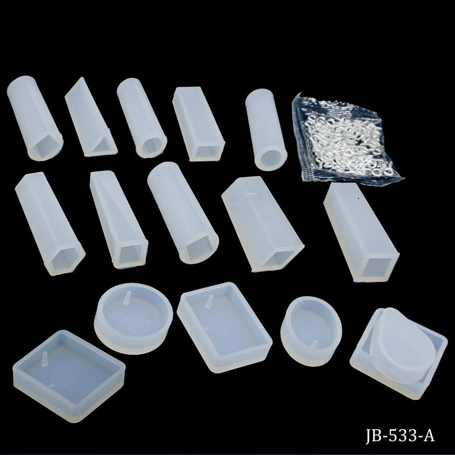 Silicone Mould Diy Jewellery Set of 68 Pcs Pendant (JB-533-A) | Reliance Fine Art |Moulds & Surfaces for Resin and Fluid ArtResin and Fluid Art