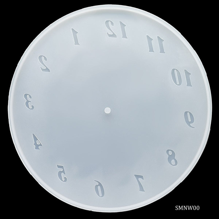 Silicone Mould Numerical Watch 10 inch (SMNW00) | Reliance Fine Art |Moulds & Surfaces for Resin and Fluid ArtResin and Fluid Art
