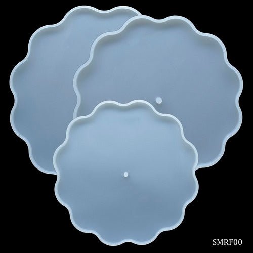 Silicone Mould Round Flower Design 3Pcs (SMRF00) | Reliance Fine Art |Moulds & Surfaces for Resin and Fluid ArtResin and Fluid Art