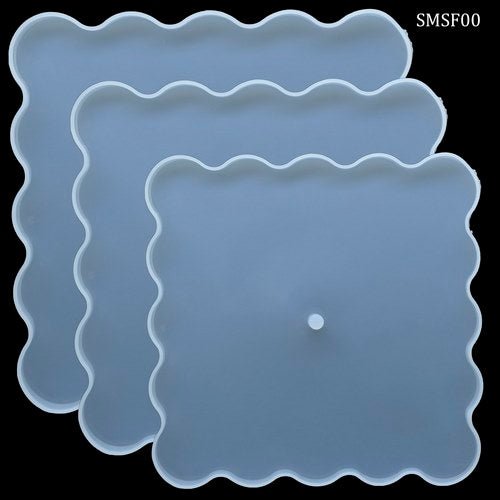 Silicone Mould Square Flower Design 3Pcs (SMSF00) | Reliance Fine Art |Moulds & Surfaces for Resin and Fluid ArtResin and Fluid Art