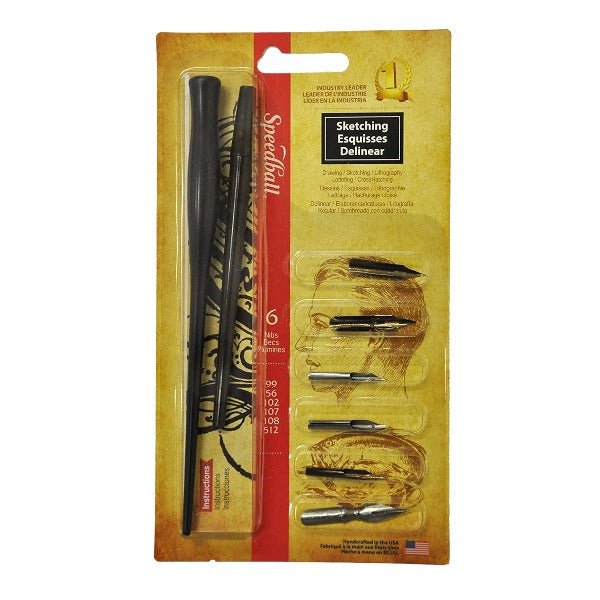 Speedball Sketching Pen Calligraphy Set | Reliance Fine Art |Calligraphy & Lettering