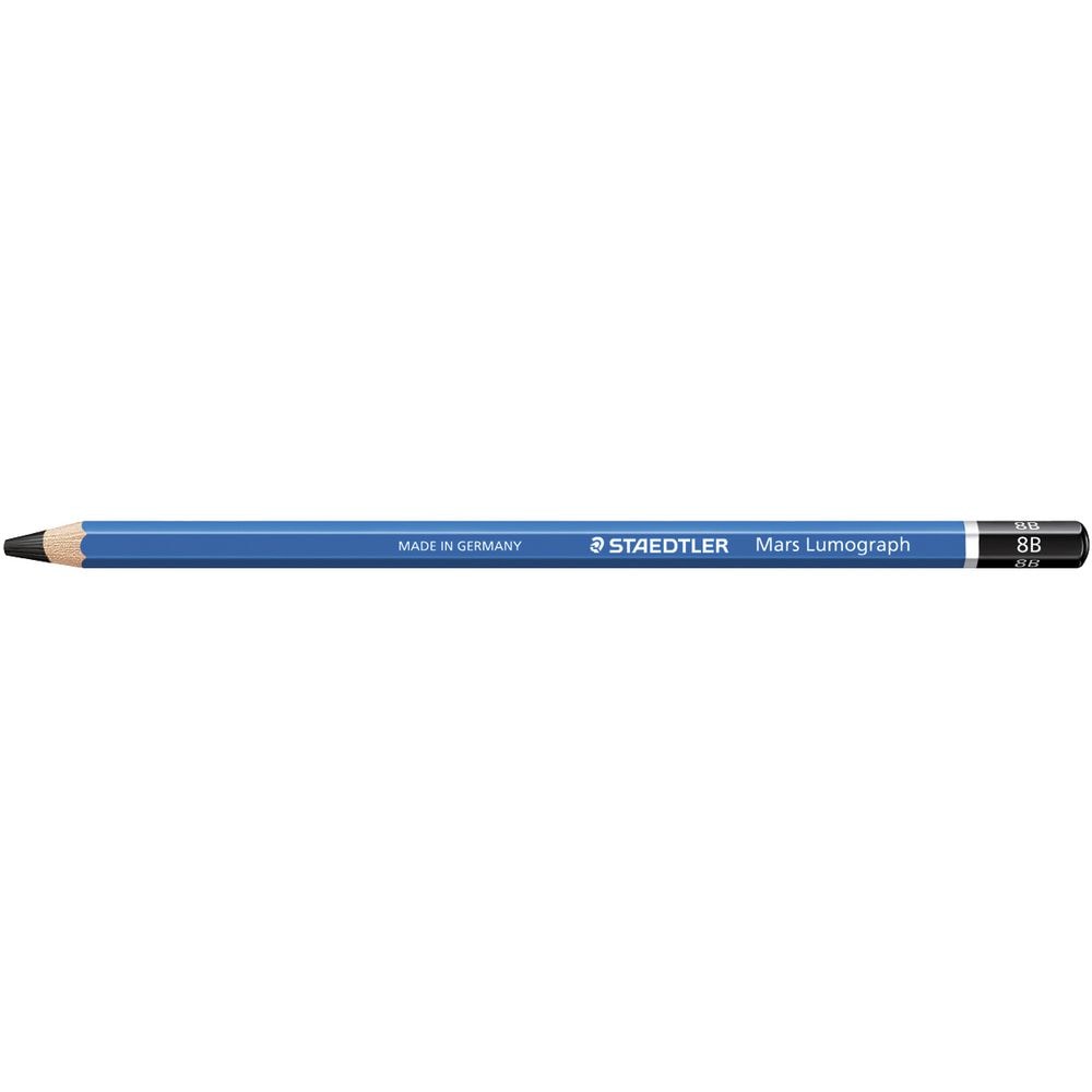 STAEDTLER LUMOGRAPH GRAPHITE PENCIL - 8B | Reliance Fine Art |Individual Charcoal & Graphite Pencils