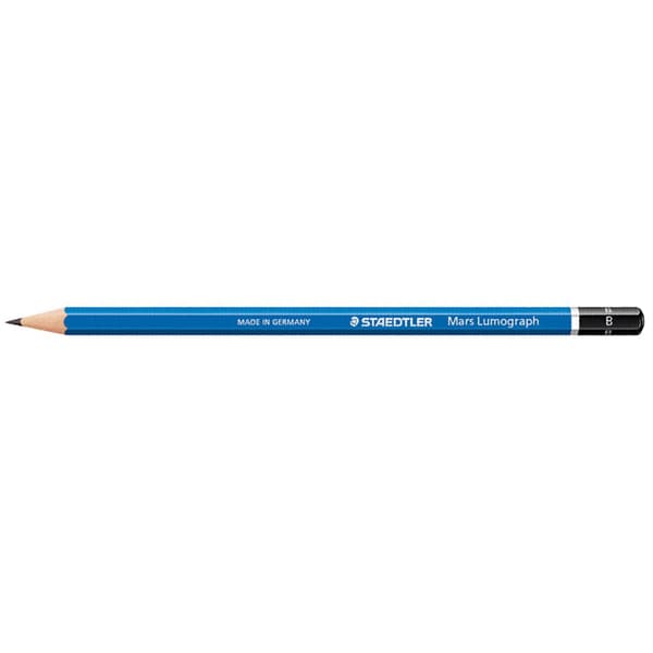 STAEDTLER LUMOGRAPH GRAPHITE PENCIL - B | Reliance Fine Art |Individual Charcoal & Graphite Pencils