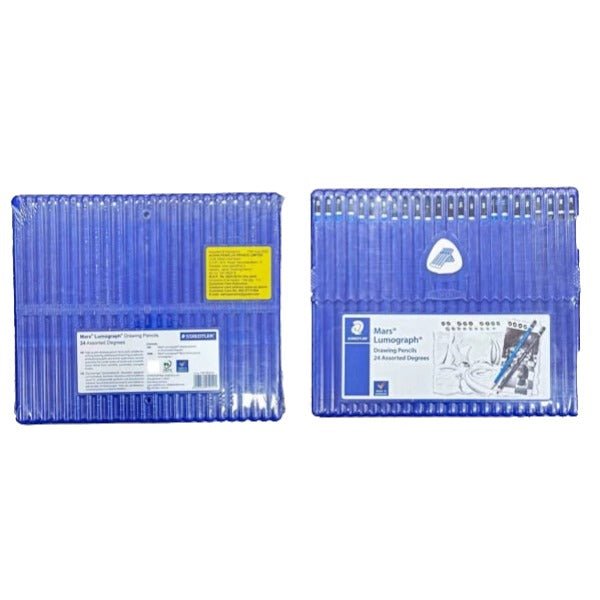 STAEDTLER Mars Lumograph Black Pencils Set of 24 (100 SB24S) | Reliance Fine Art |Charcoal & Graphite