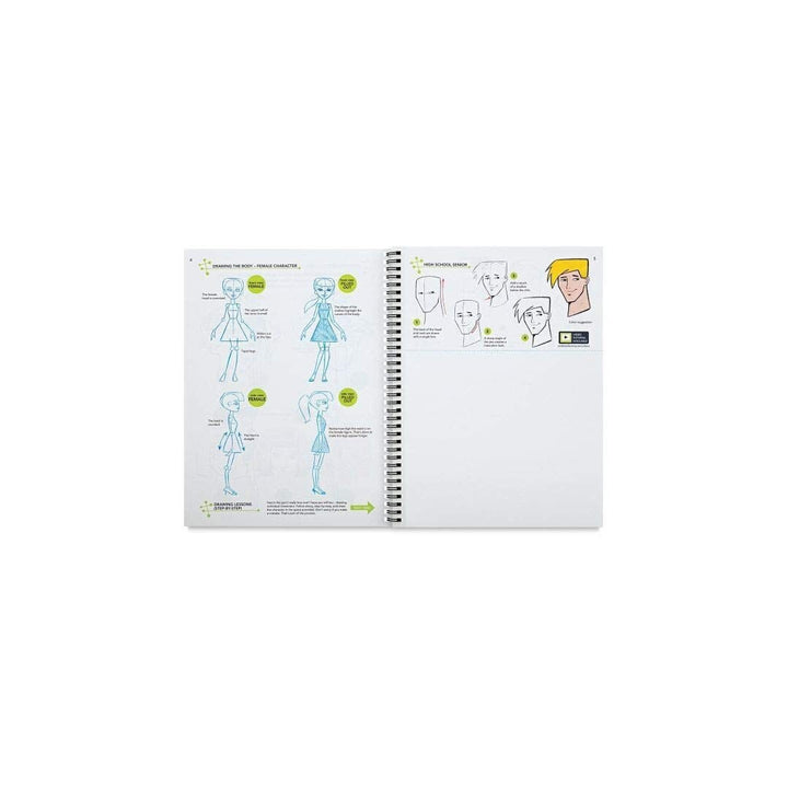 STRATHMORE LEARNING SERIES PADS CARTOONS 40 sheets GSM-104, 22.9 x 30.5 cm (P25-052) | Reliance Fine Art |Art PadsSketch Pads & Papers