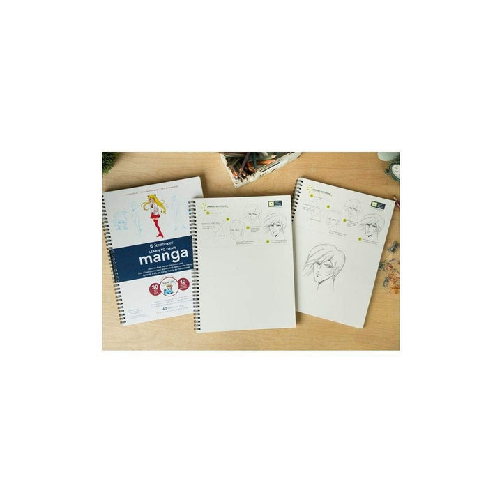 STRATHMORE LEARNING SERIES PADS MANGA 40 sheets GSM-104, 22.9 x 30.5 cm (P25-051) | Reliance Fine Art |Art PadsSketch Pads & Papers