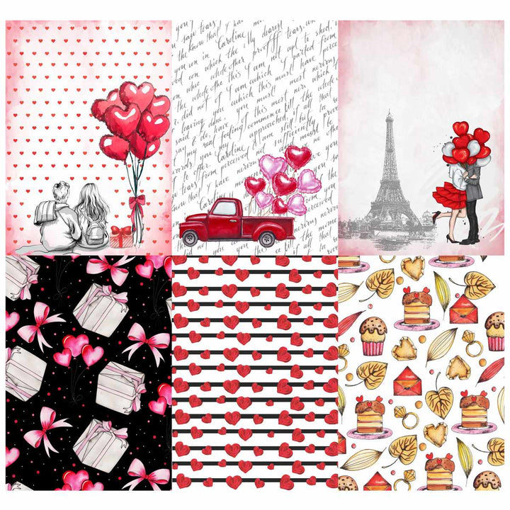 Sweet Love Paper Pack, Size: A4 36 Sheets (JPSLA4X36) | Reliance Fine Art |A4 & A5Paper PacksPaper Packs A3