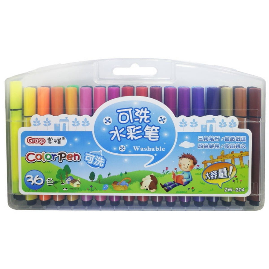 Washable Colour Grasp Set of 36 (ZW204-36) | Reliance Fine Art |