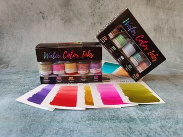 Watercolor Inks Set of 10 (10 ML) Kit no 1 | Reliance Fine Art |Artist InksWatercolor Paint Sets