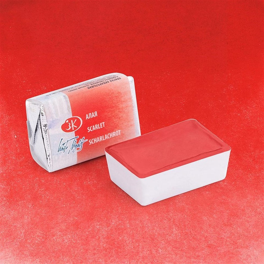 White Nights Artist Watercolour Full Pan Scarlet (318) | Reliance Fine Art |St. Petersburg White Nights Watercolor Full PansWater ColorWatercolor Paint